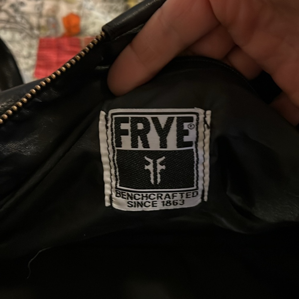 Vintage Frye black leather duffle bag - Picture 11 of 12